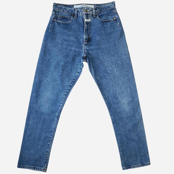 Marithé + François Girbaud blue straight leg jeans - Women's size 13/14 - Picture 1 of 8